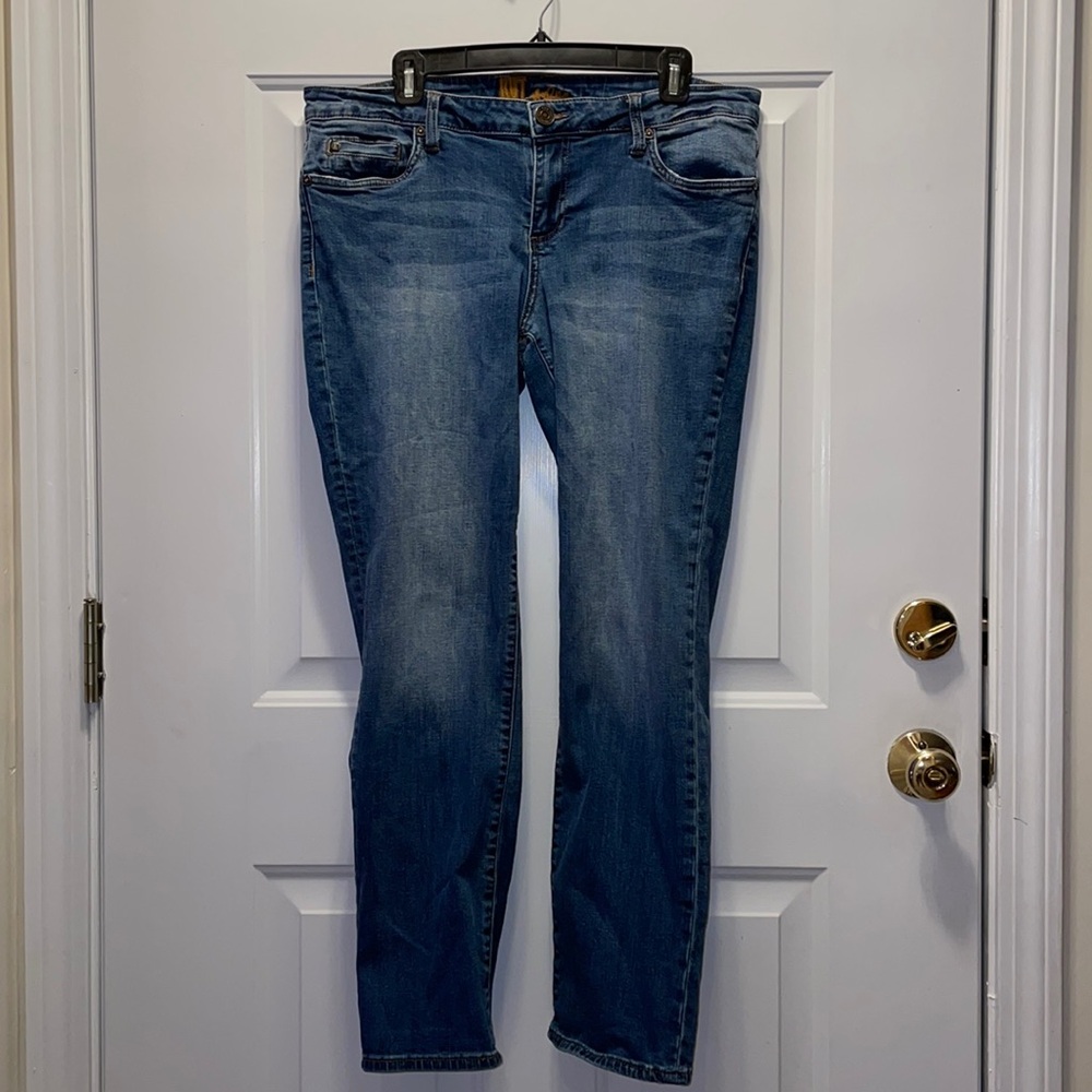 Kut from the Kloth Women's Jeans 12 Straight Leg Med Wash